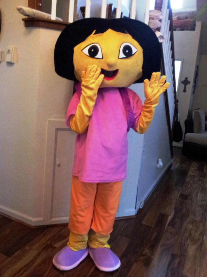 Dora The Explorer Costume Medium Mascot Costumes - vrogue.co