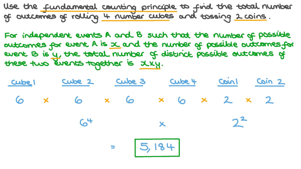 The Fundamental Counting Principle Worksheet