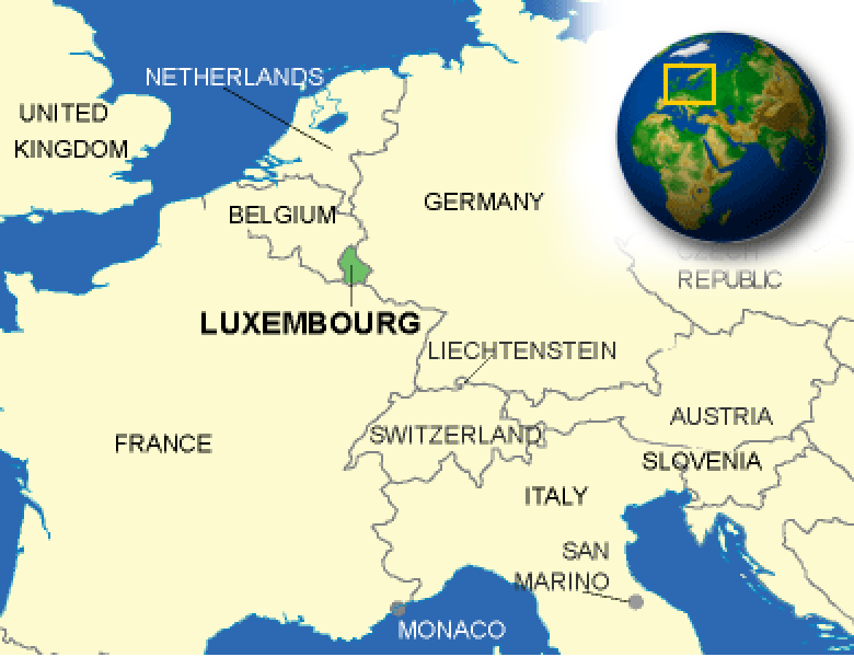 Map of Luxembourg. | - CountryReports