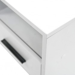 White Office Desk With 1 Drawer