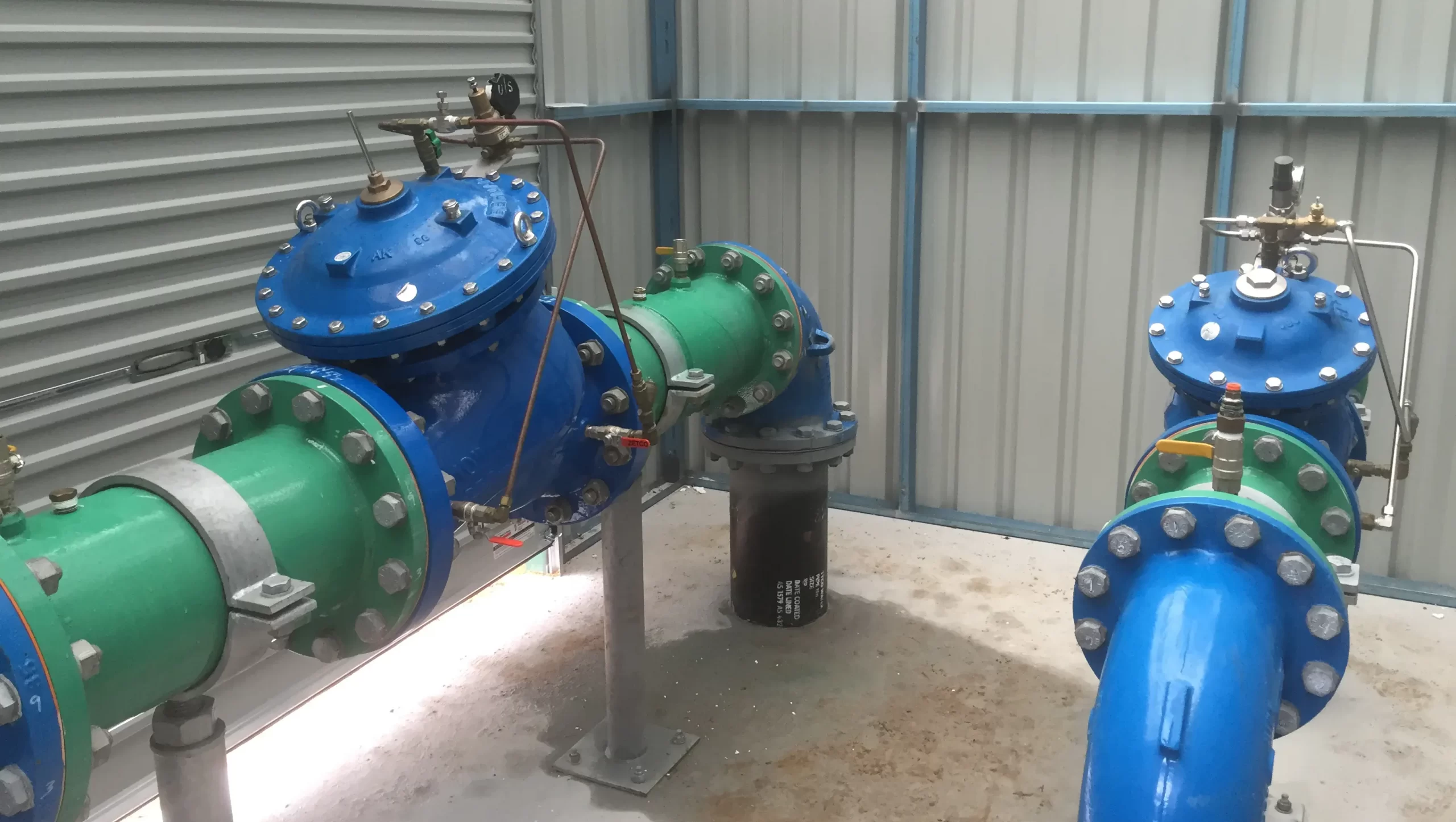 Pressure reducing valves are used in water treatment projects