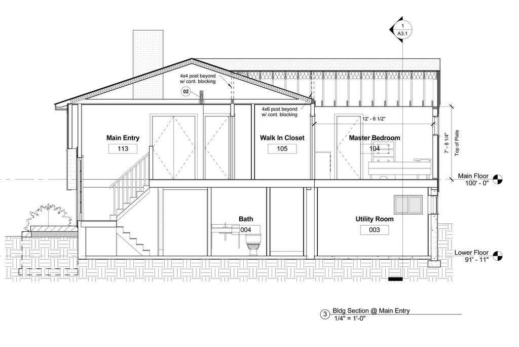 residential cross section drawing