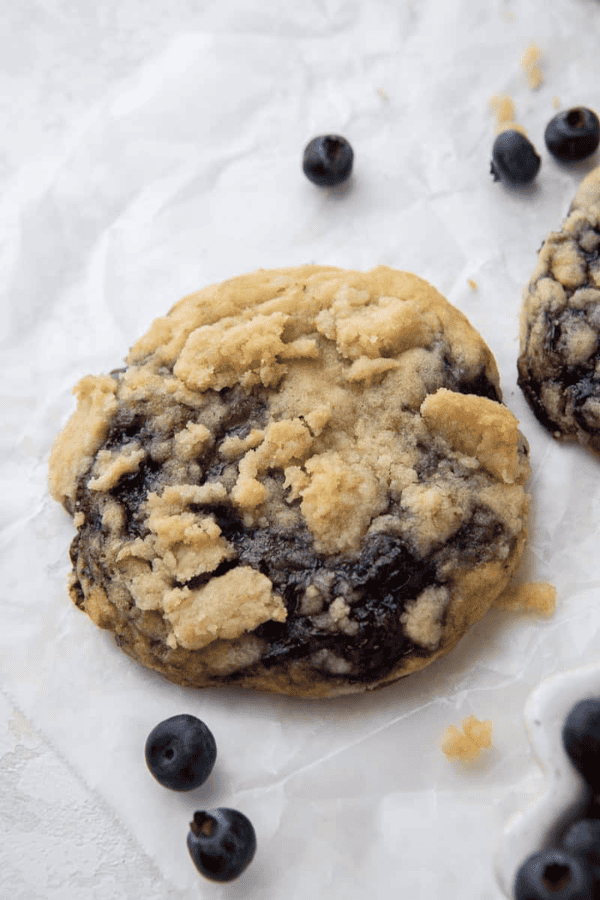 Blueberry Muffin Cookies with Streusel