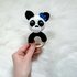 Crochet Pattern Panda Rattle, crochet Babyrattle