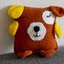 Crochet Pattern: Cuddly Cushion Dog Barney!