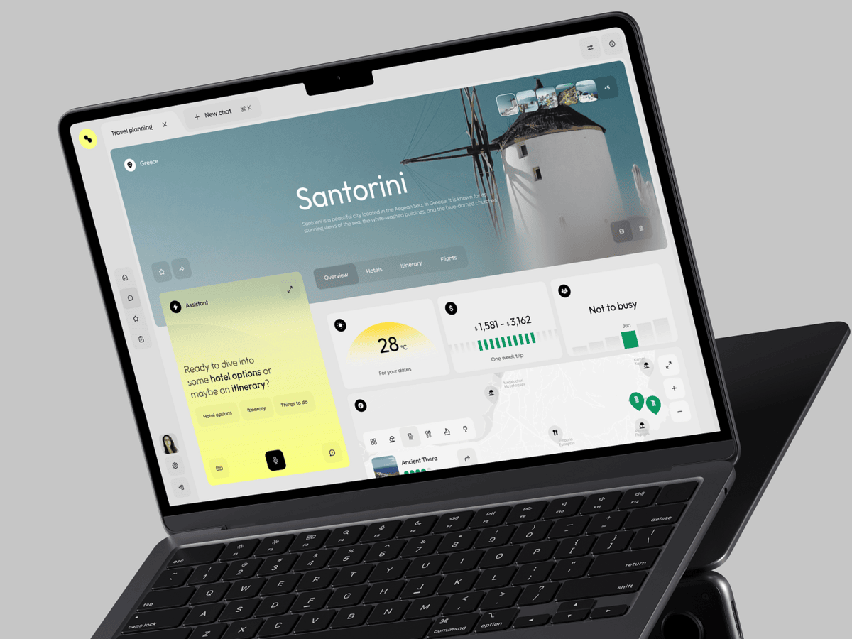 AI Travel Web Dashboard