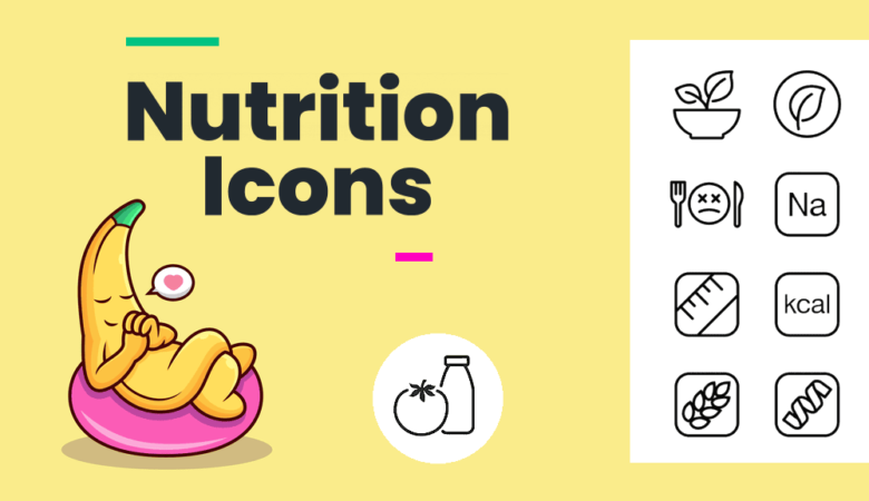 A nutrition icons cover