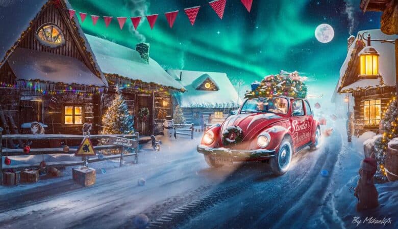 A Santa's Snowy Joyride