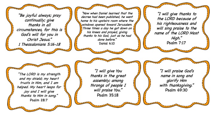 Thanksgiving Bible Verses