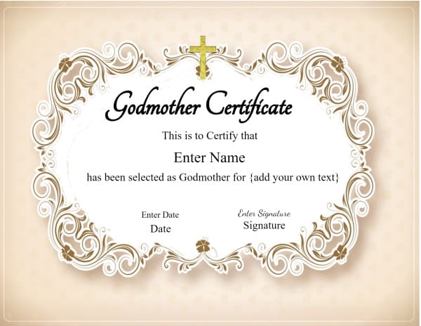 Free Printable Baptism Certificate Free Printable - Template Baptism ...