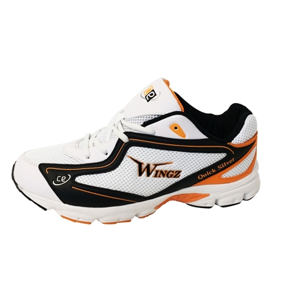 Picture of High Performance Wingz Quick Silver Cricket Sports Shoes Orange/Black/White