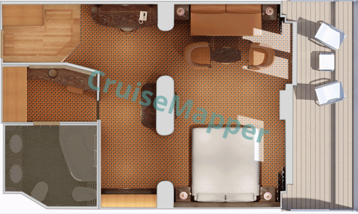 Carnival Luminosa Grand Suite  floor plan