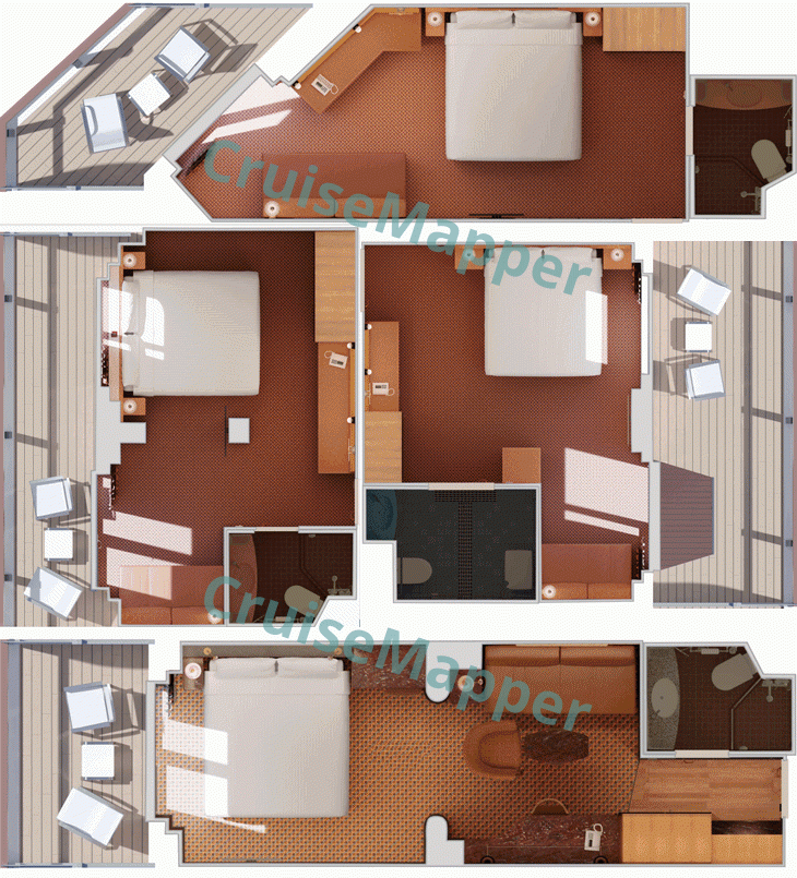 Carnival Luminosa Balcony Cabin  floor plan