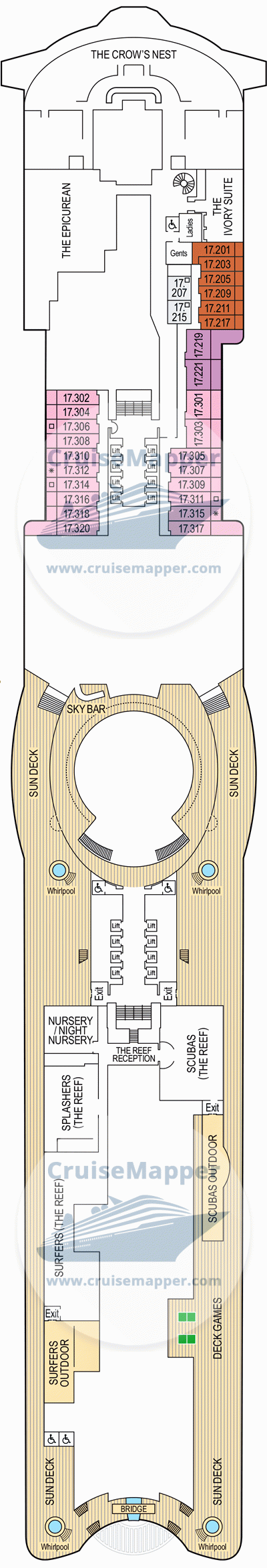 Arvia Deck Plan