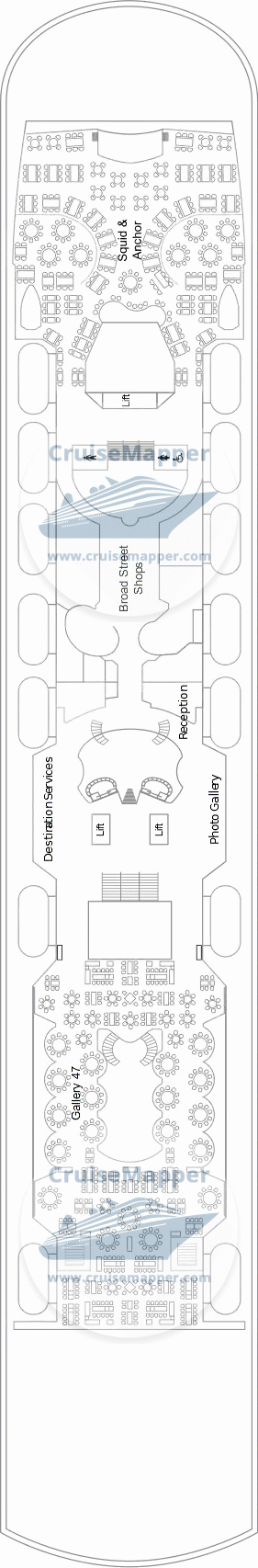 Marella Discovery Deck 05 - Lobby-Lounge-Shops