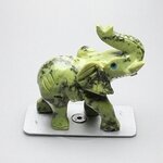 Serpentine Crystal Elephant ~70x70mm