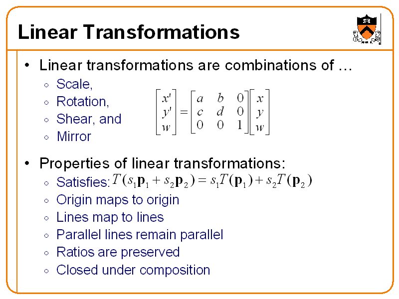 Linear Transformation Worksheets