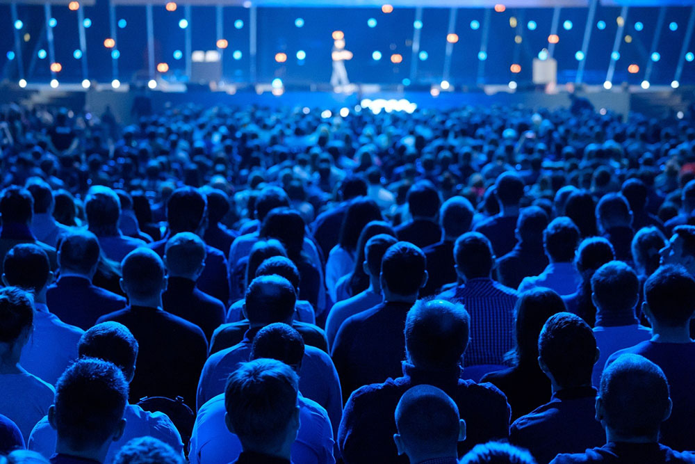 crowd watching a concert