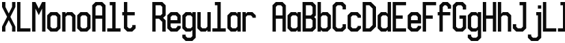 XLMonoAlt font download