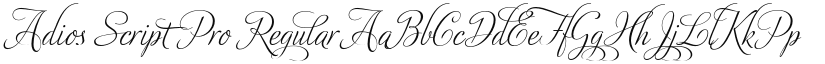 Adios Script Pro font download