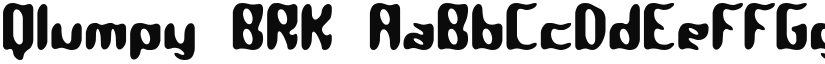 Qlumpy BRK font download