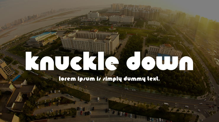 Knuckle Down Font