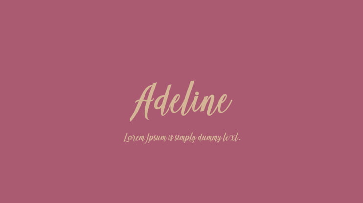 Adeline Font : Download Free for Desktop & Webfont