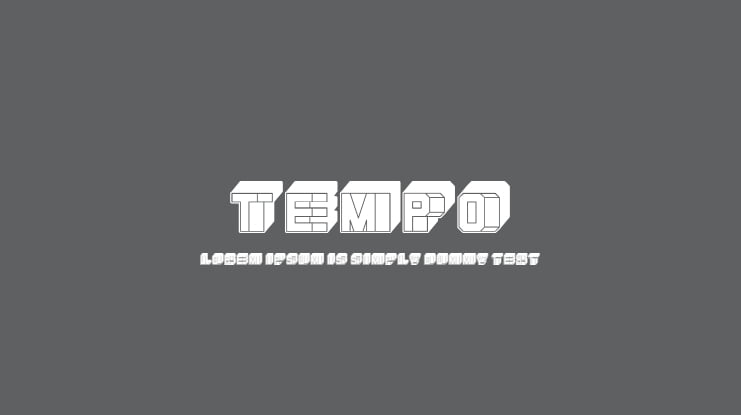 Tempo Font Family