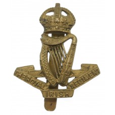 Royal Irish Regiment Cap Badge - King's Crown