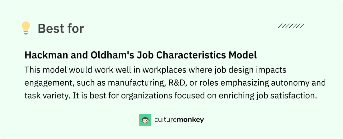 Hackman and Oldham's Job Characteristics Model