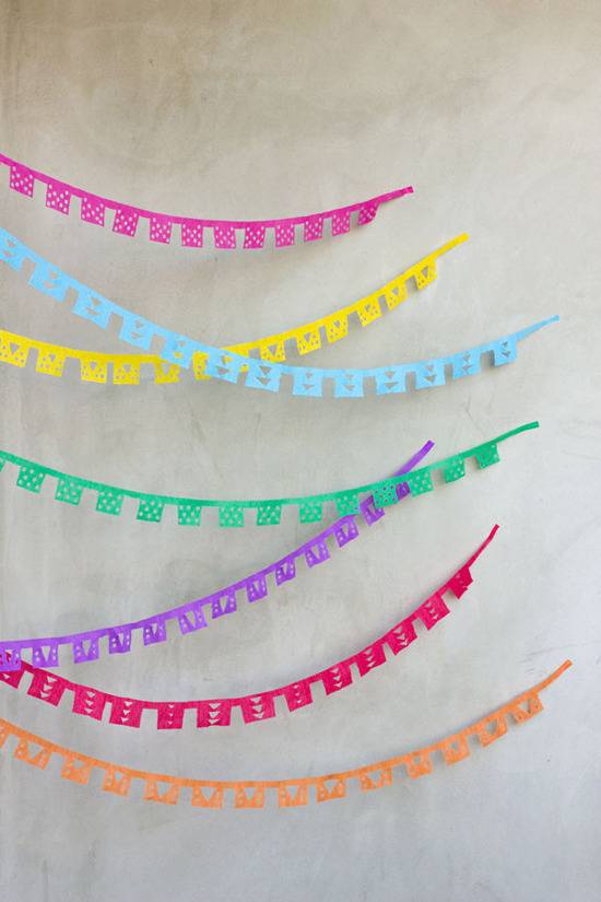 diy papel picado garlands 