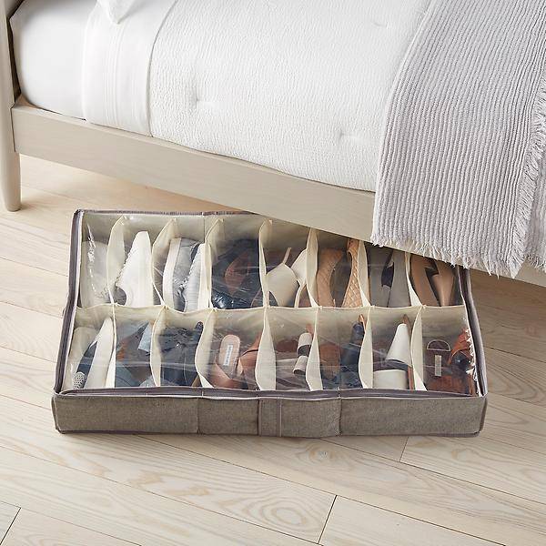 under bed shoe storage