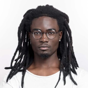 Black man with mature dreadlocks