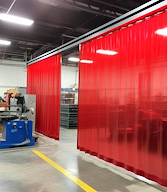 welding curtain walls vinyl