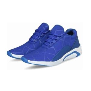 Blue Lace Sneakers Shoes For Men