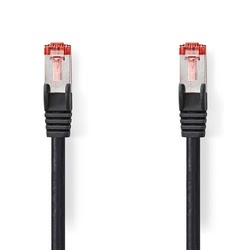 Connectique réseau Nedis Cable RJ45 male/male - CAT6 S/FTP - Noir - 5m Cybertek