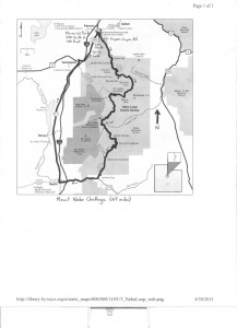 Mt Nebo bicycle map