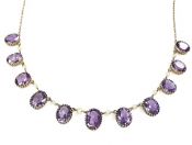 Birks Antique Amethyst and Pearl Necklace