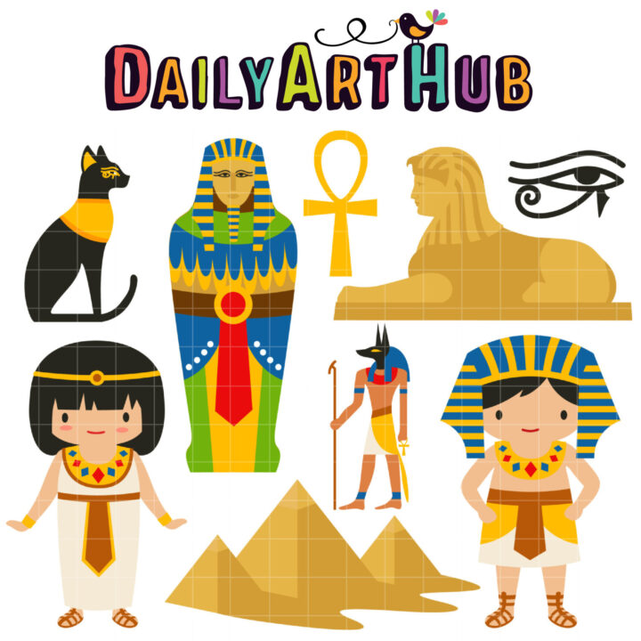 Ancient Egypt Clip Art Set