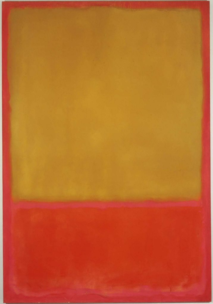 abstract expressionism: Mark Rothko, Ochre and Red on Red, 1954. The Phllips Collection, Washington, USA.