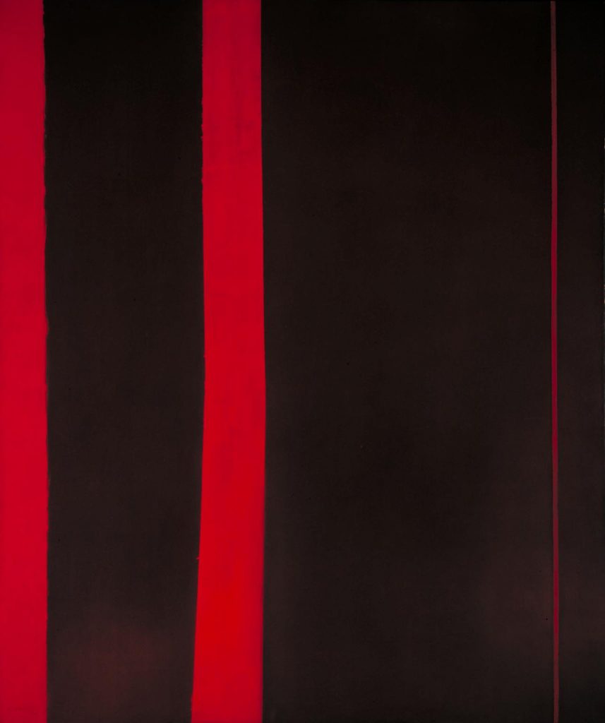 abstract expressionism : Barnett Newman, Adam, 1951-2, oil on canvas. Tate Modern, London, UK.