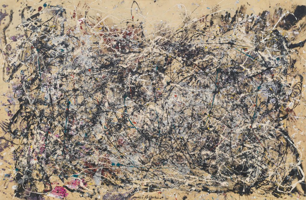 Abstract Expressionism: Jackson Pollock, Number 1A, 1948, oil and enamel paint on canvas. The Museum of Modern Art, New York, USA.