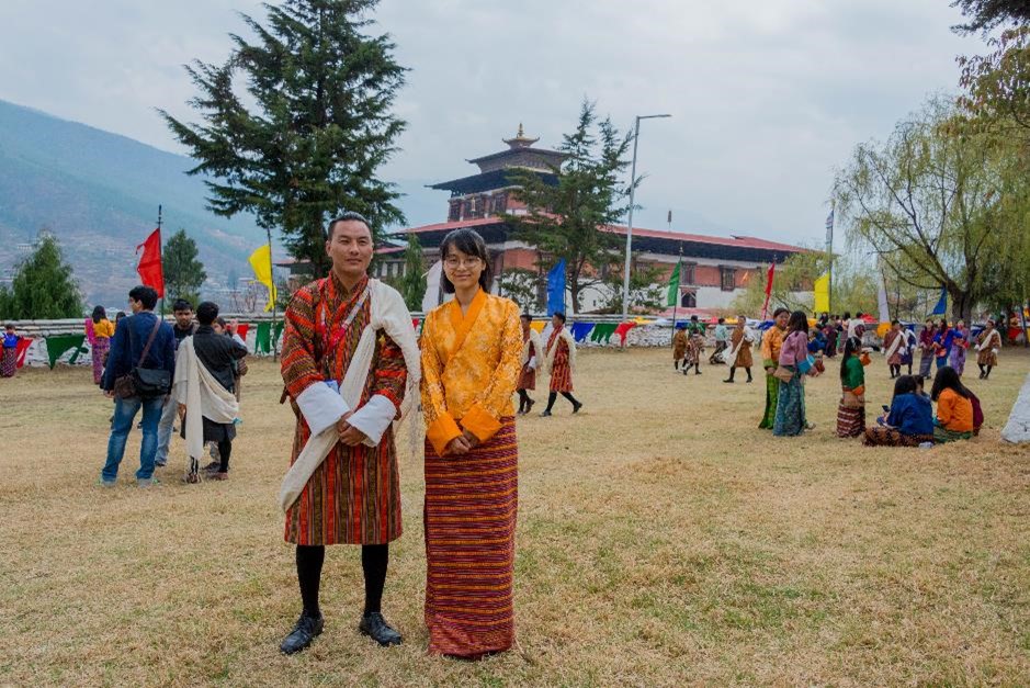 bhutanese traditional costume women kira men gho