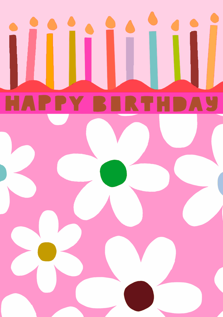 Happy birthday daisies birthday card | Daisy Park