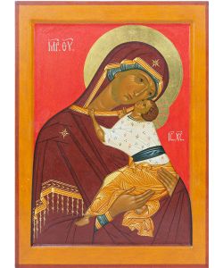 Mother of God of Novgorod tenderness 25x35 cm