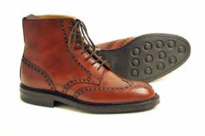 brogue derby boots