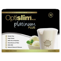 Optislim VLCD Platinum PLUS Shake Vanilla Sachets 18x53g