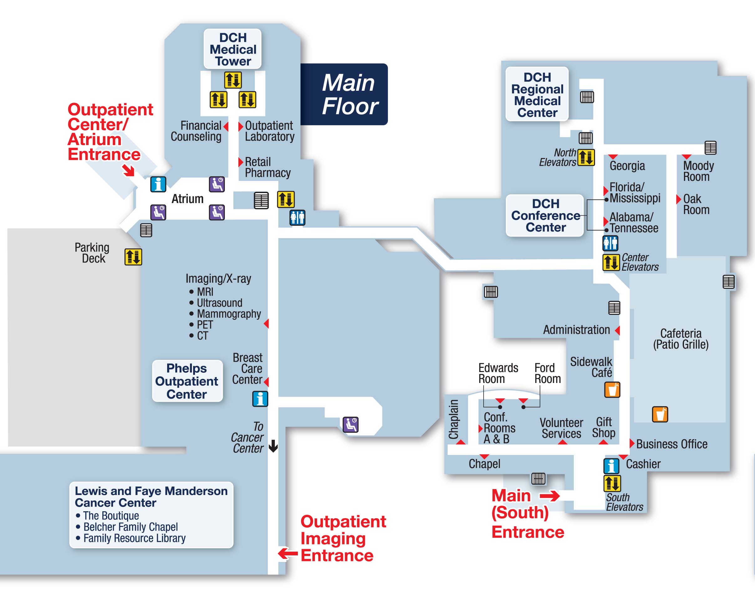 University Hospitals Main Campus Map