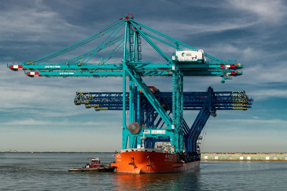 Massive cranes installed at Port of Virginia