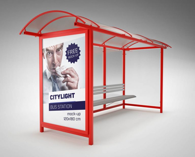 35+ Bus Shelter Billboard PSD Mockup Templates - Decolore